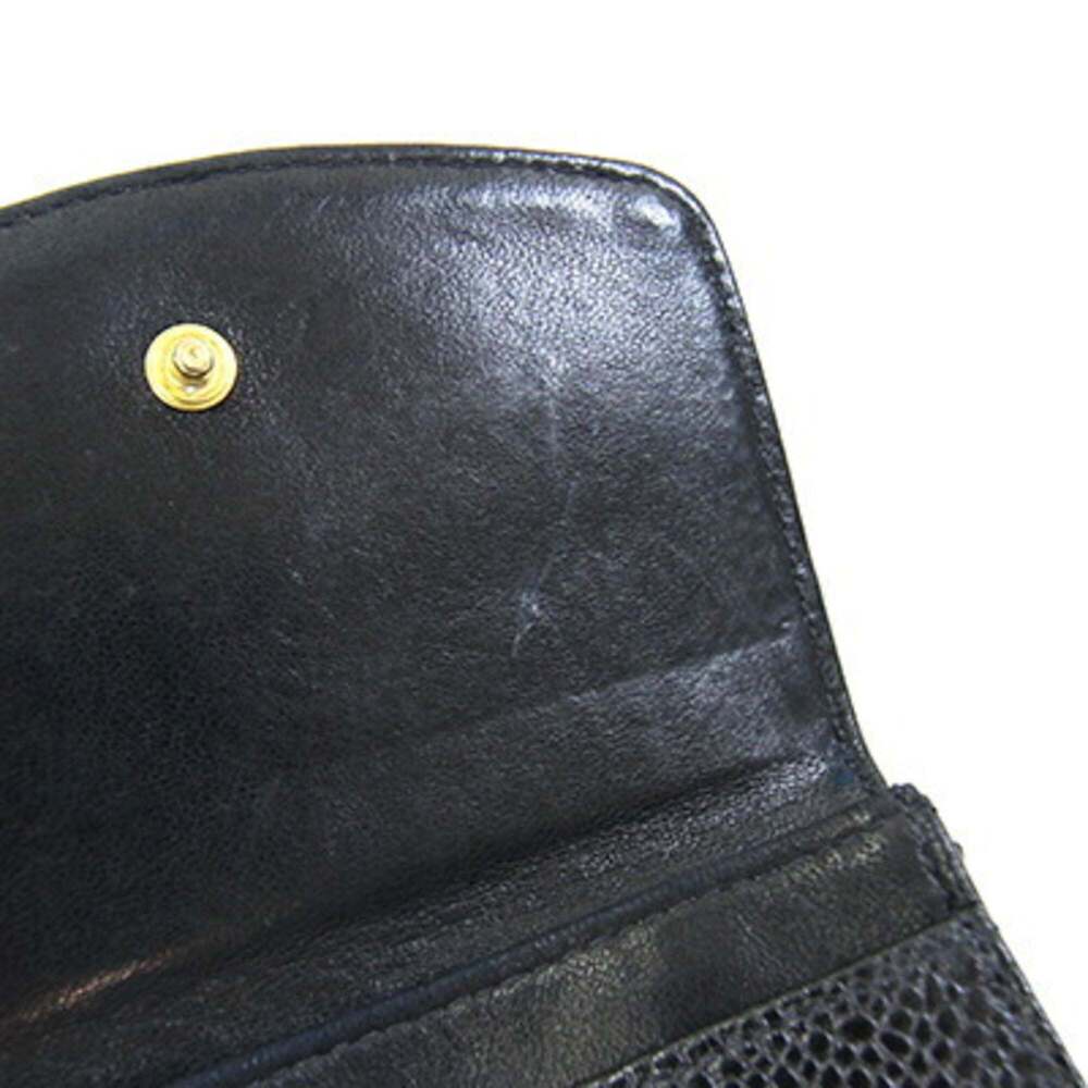 CHANEL Black Caviar Leather Logo Wallet - Picture 9 of 10